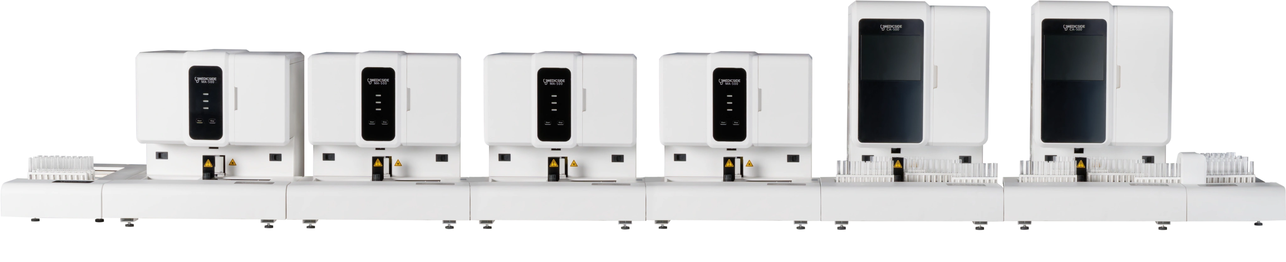 Конфигурация 2+4 с модулями подачи и приёмки,