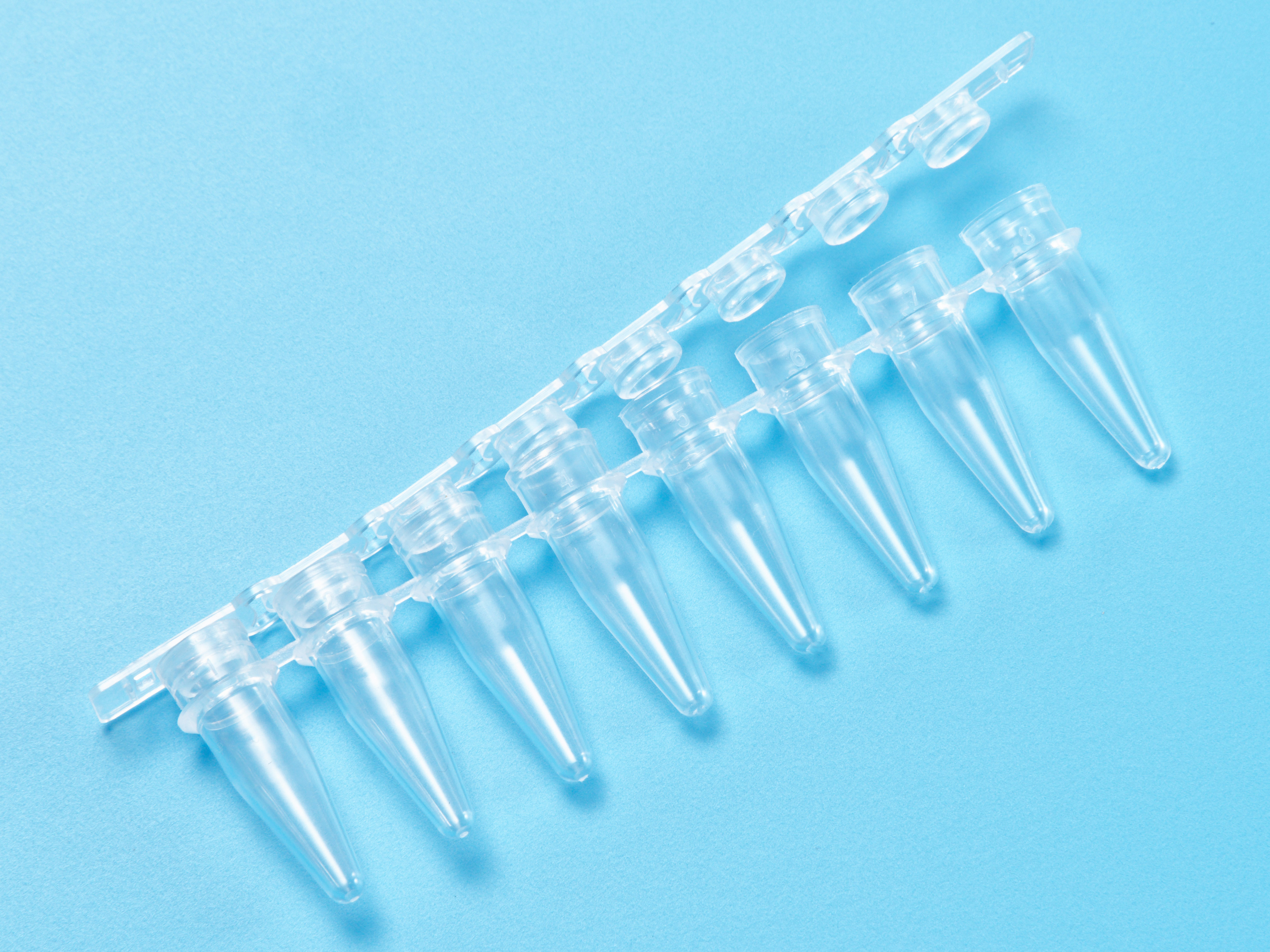 Микропробирки для ПЦР объем 0,2 мл в стрипах, PCR-100-200