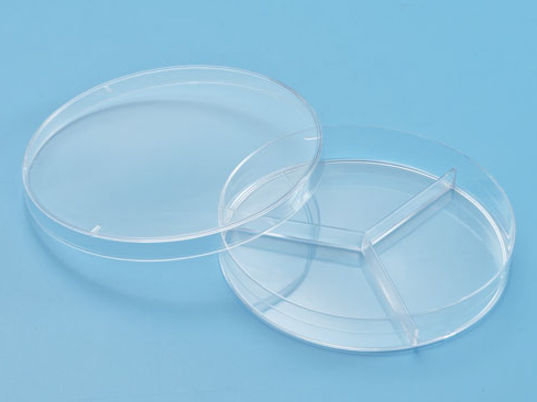 Чашка Петри 90*15 мм, трехсекционная, вентилируемая
