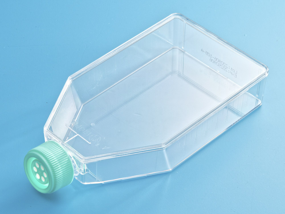 Флакон культуральный 600 мл, 182,0 см², крышка-фильтр